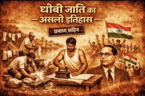 “धोबी जाति का असली इतिहास – कपड़े धोने, प्रेस करने और सामाजिक संघर्ष की प्रतीकात्मक छवि”