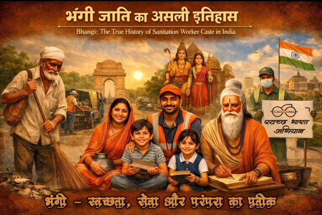 Bhangi family, sanitation workers, Maharishi Valmiki writing Ramayana, Swachh Bharat Abhiyan scene