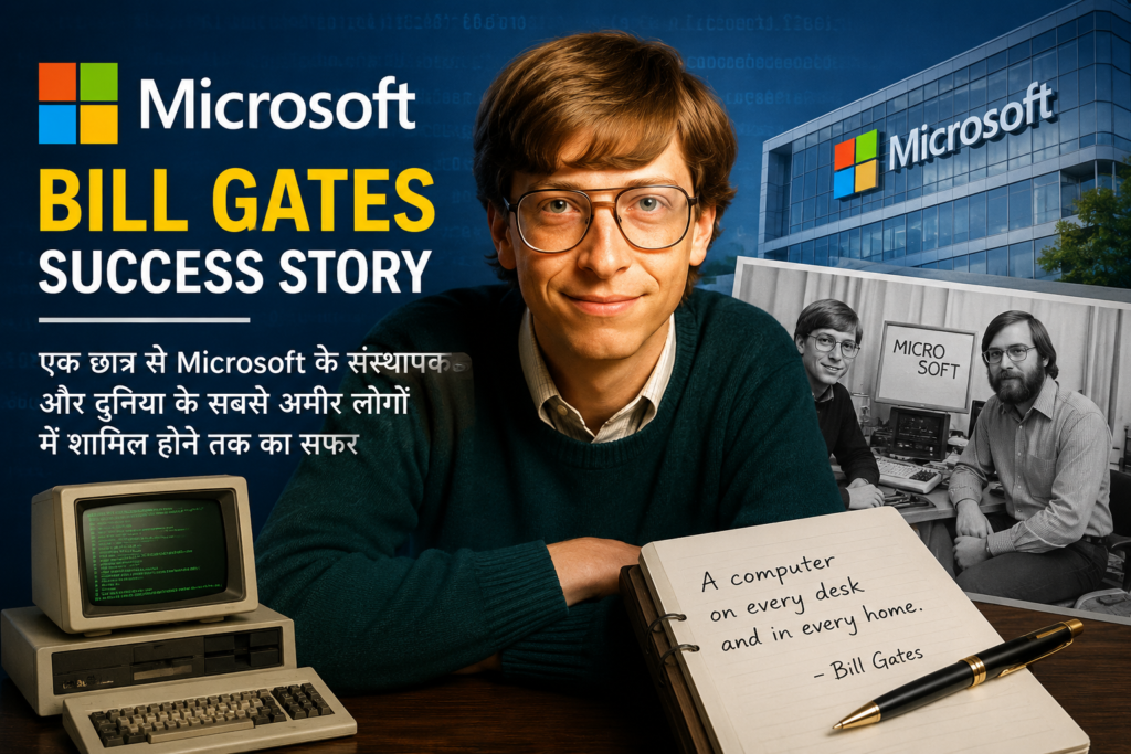 Bill Gates Success Story in Hindi | Microsoft Founder Biography & Success Journey