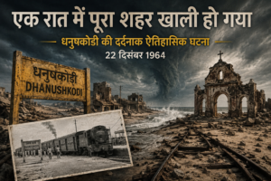 1964 में चक्रवात से तबाह हुआ धनुषकोडी शहर