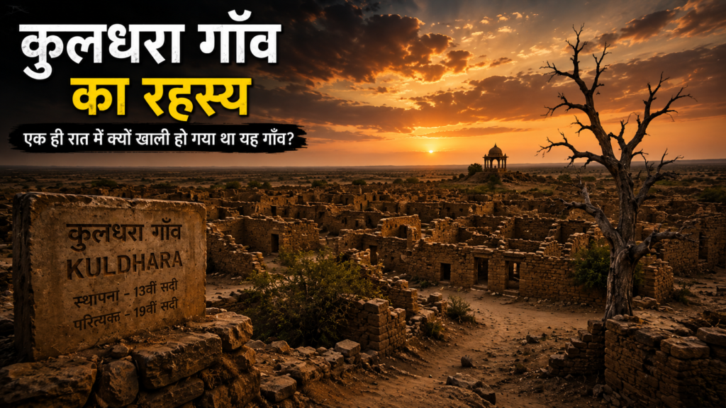 कुलधरा गाँव का रहस्य – राजस्थान के वीरान कुलधरा गाँव के अचानक खाली होने से जुड़ा ऐतिहासिक सच और प्रचलित रहस्य